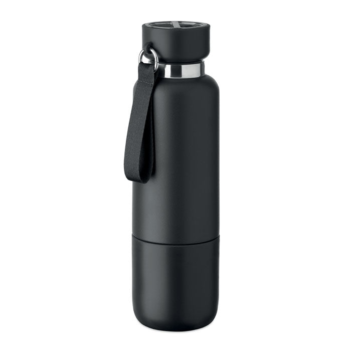 NOEKA Doppelwandige Flasche 500ml – Schwarz