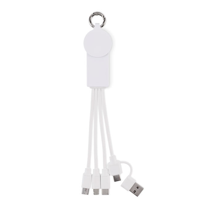 ICAB 2in1 Ladekabel Typ-C – Weiß