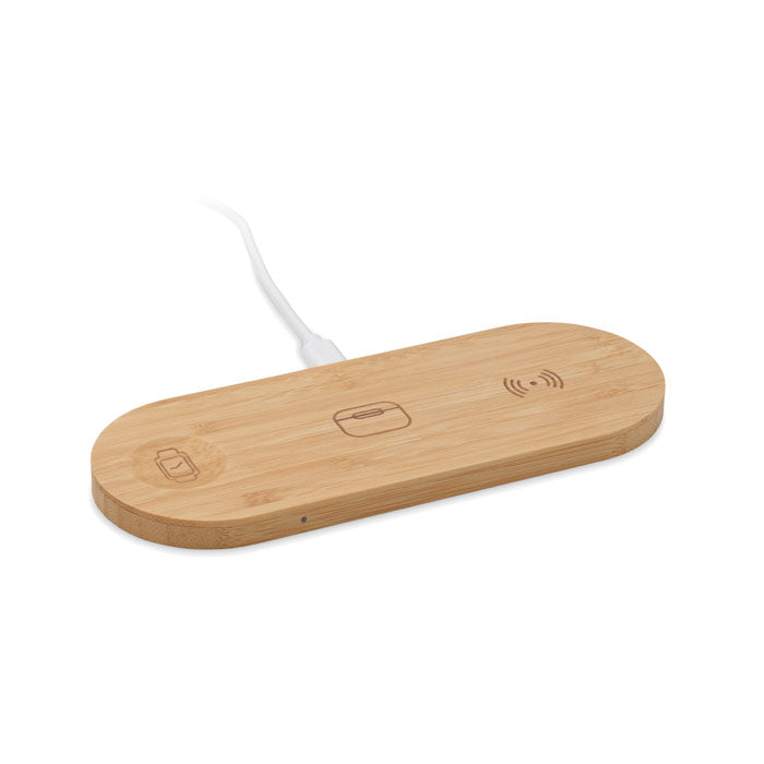 RECPAD 3in1 kabellose Ladestation – Holz