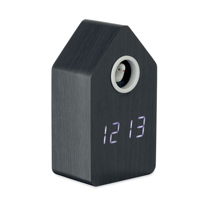 CUCKOO BIRD Kuckucksuhr mit Kuckuck MDF – Schwarz