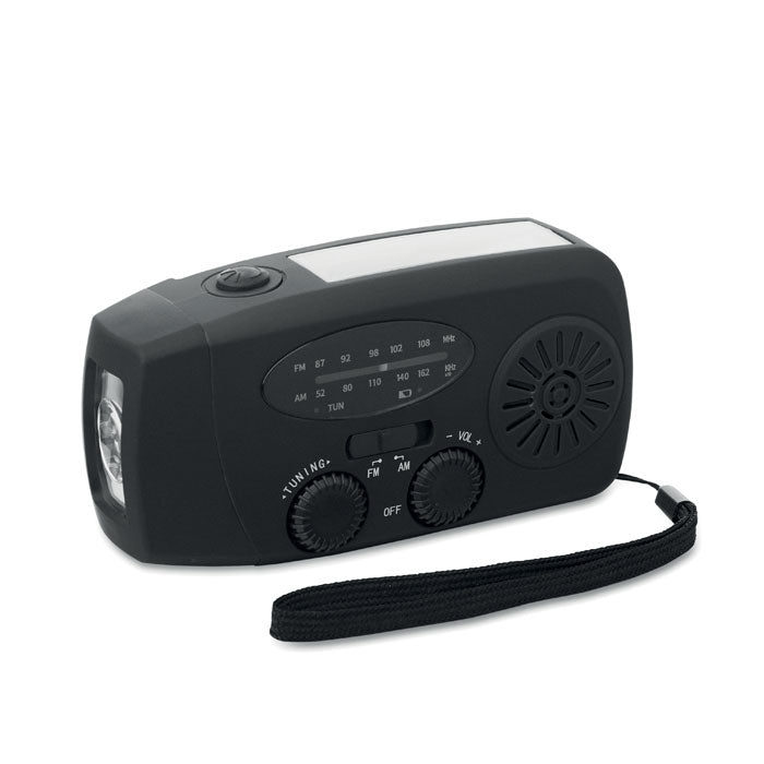 ONDA AM/FM Radio mit Taschenlampe MO2746- – Schwarz