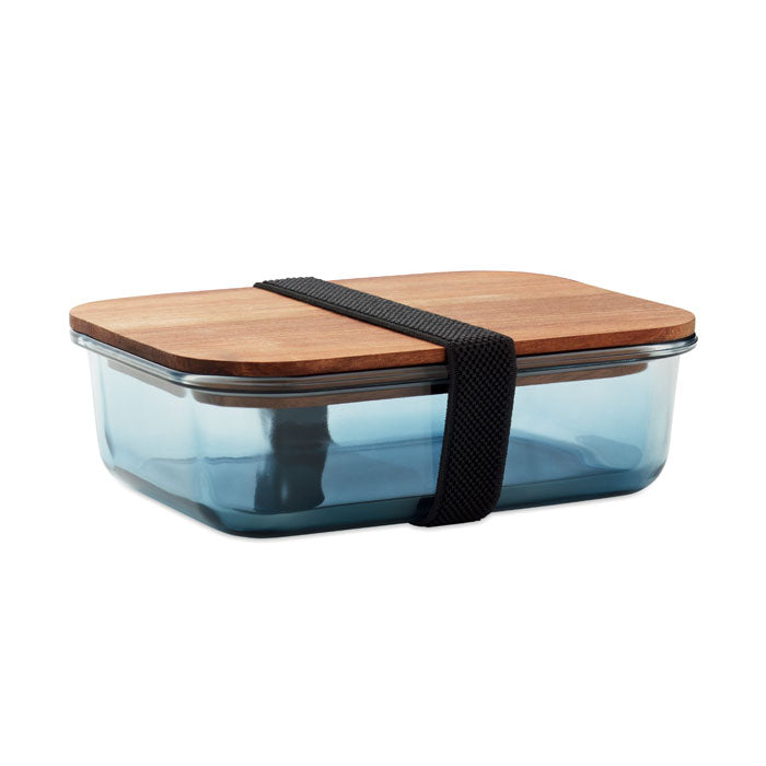 VITRIO LUNCH Lunchbox Glas 800ml – Transparent Blau
