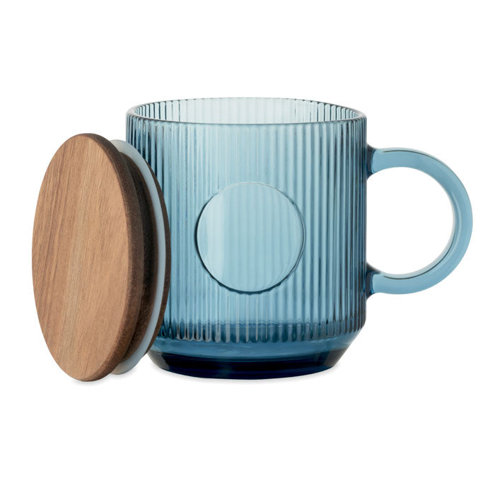 VITRIO MUG Gerippter Glasbecher 300ml