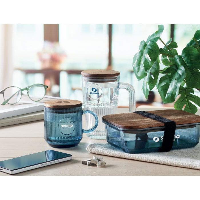 VITRIO MUG Gerippter Glasbecher 300ml