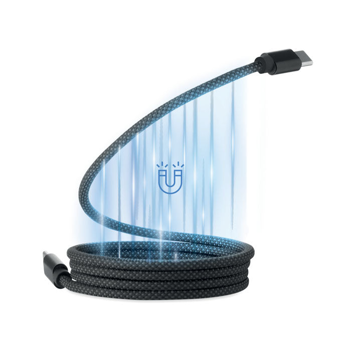BRAID Magnetisches Kabel RPET – Schwarz