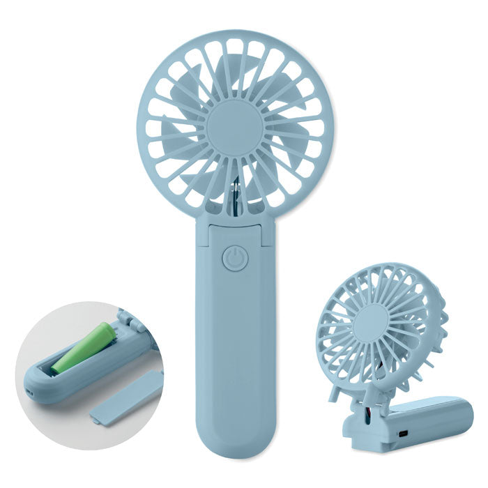 IBERA Klappbarer Ventilator – Babyblau