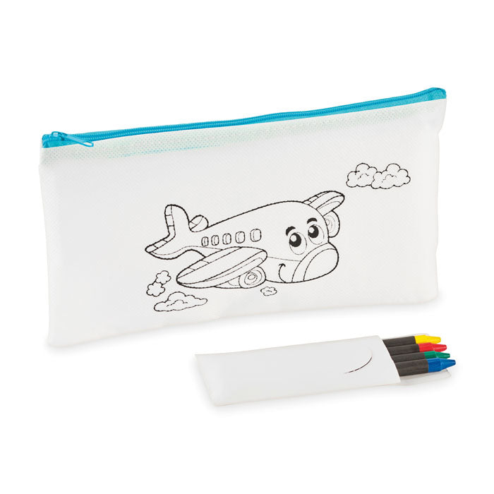 CRAY Schlampermäppchen mit Stiften – Babyblau