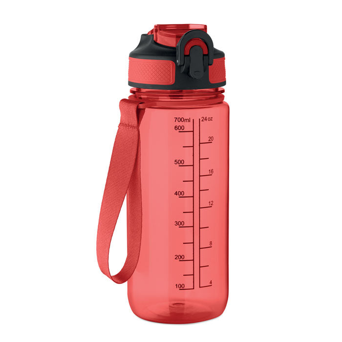 ENKEL Sport-Trinkflasche 700ml – Transparent Rot