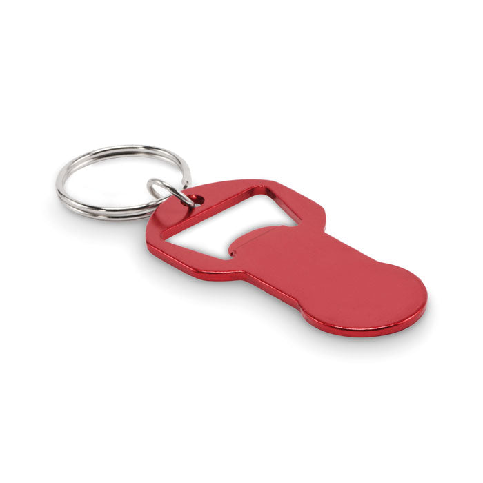 CLAVE Schlüsselring mit Kapselheber – Rot