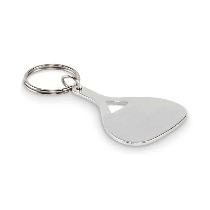 KEPAD Schlüsselring aus Aluminium – Mattsilber
