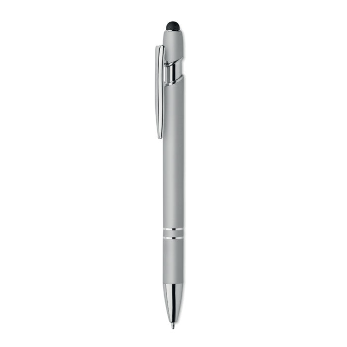 SIPARO Druckkugelschreiber mit Stylus MO2798 – Silber