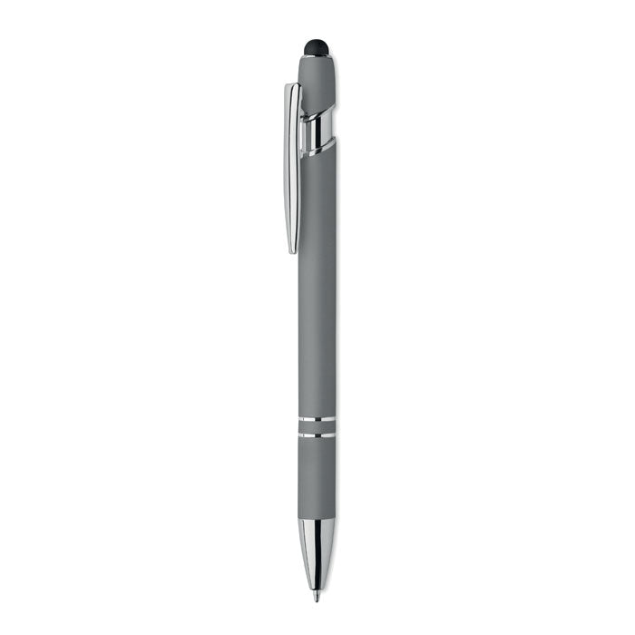 SIPARO Druckkugelschreiber mit Stylus MO2798 – Steingrau