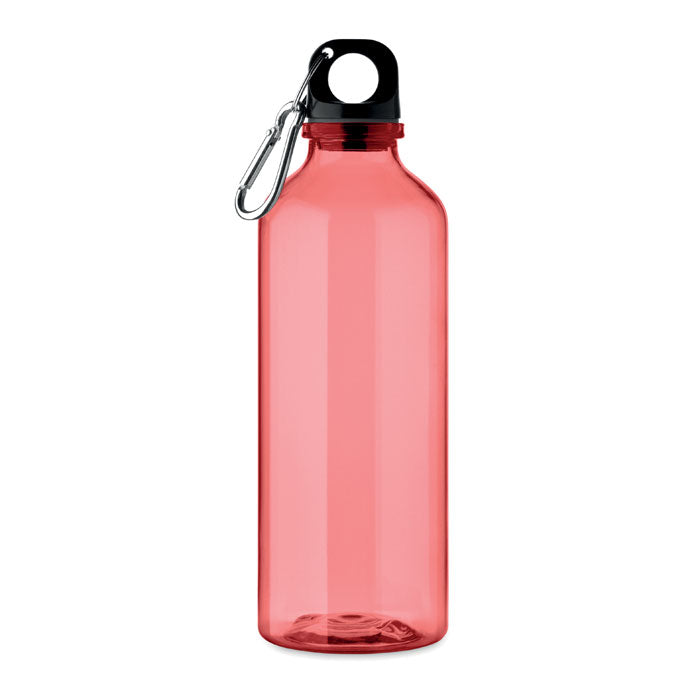 MOSS RE500 Trinkflasche RPET 500ml – Transparent Rot