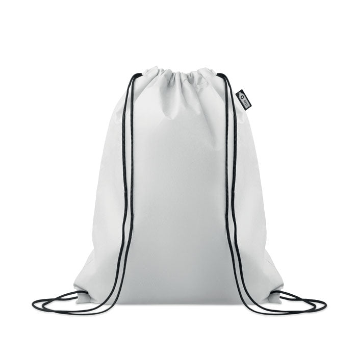 DAFFY RPET Beutel mit Kordelzug Non Woven – Weiß