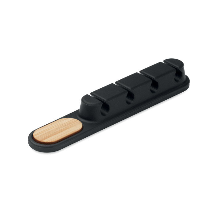 ORDER Kabel-Halter Silikon – Schwarz