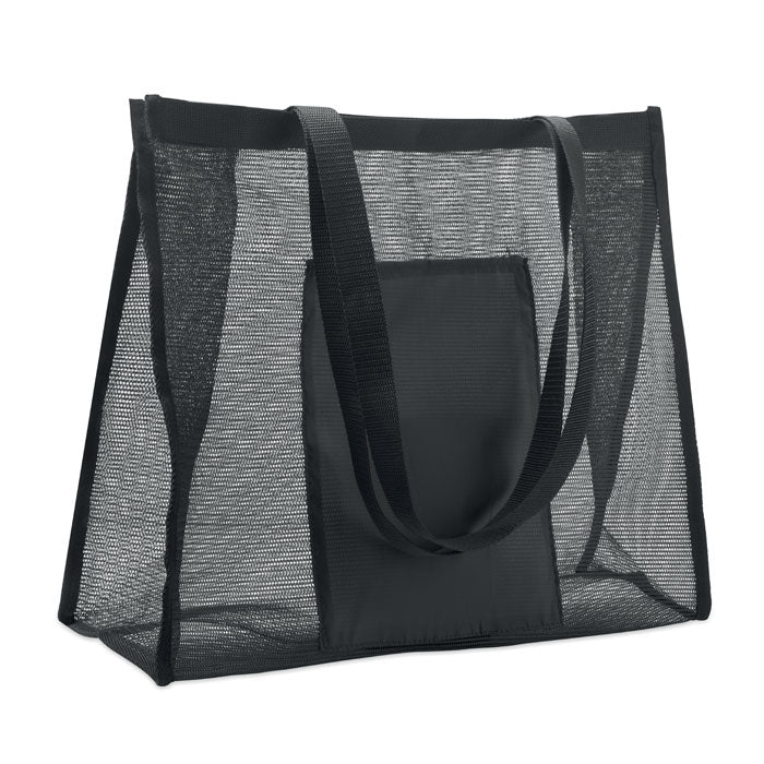 LIMP RPET-Mesh-Einkaufstasche – Schwarz