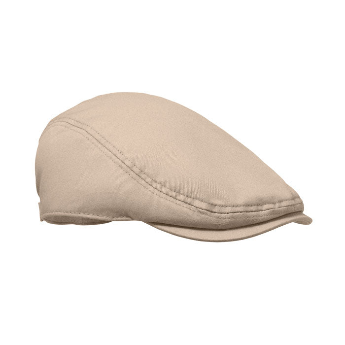 FLAT PEAK Newsboy-Kappe 235 g/m² – Beige
