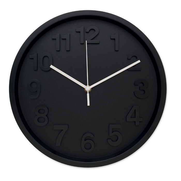 MURO Wanduhr aus PP – Schwarz
