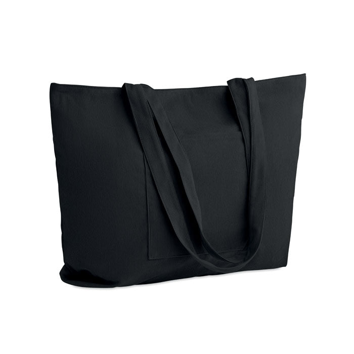 CORDY G Einkaufstasche Kord-Polyester – Schwarz