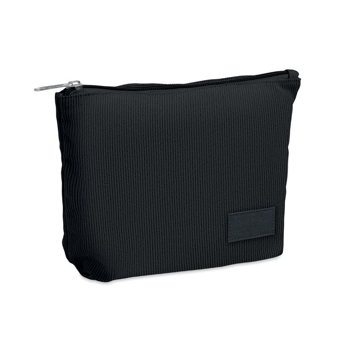 CORDY T Kosmetiktasche Kord-Polyester – Schwarz