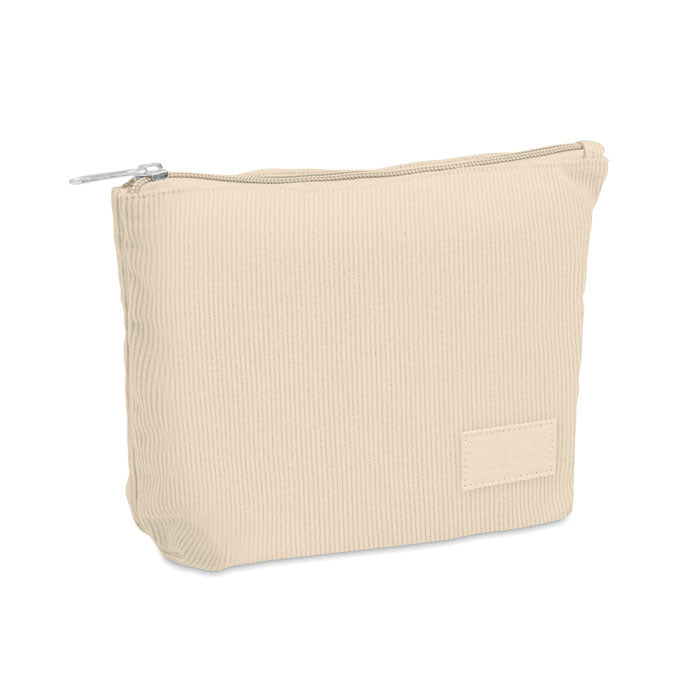 CORDY T Kosmetiktasche Kord-Polyester – Beige