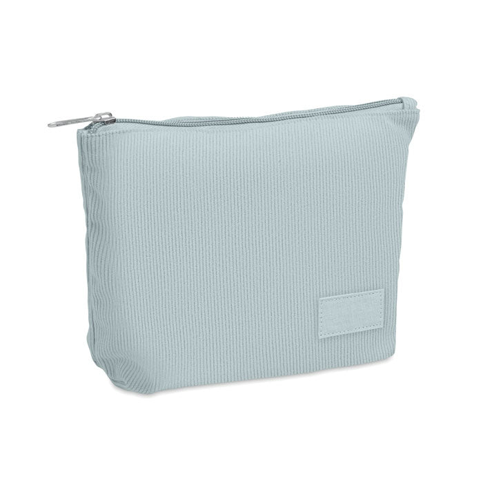 CORDY T Kosmetiktasche Kord-Polyester – Babyblau
