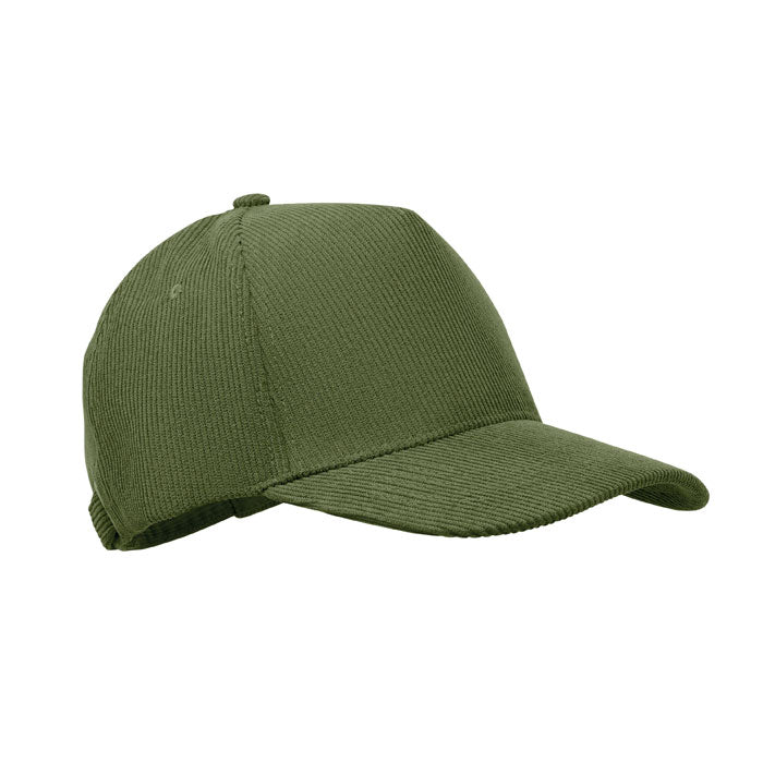 WALE Baseball Kappe 5 Panels Cord – Armeegrün
