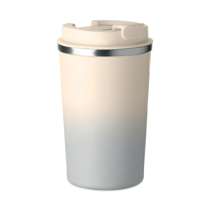 BRACE GRADIENT Doppelwandiger Becher 350 ml – Grau