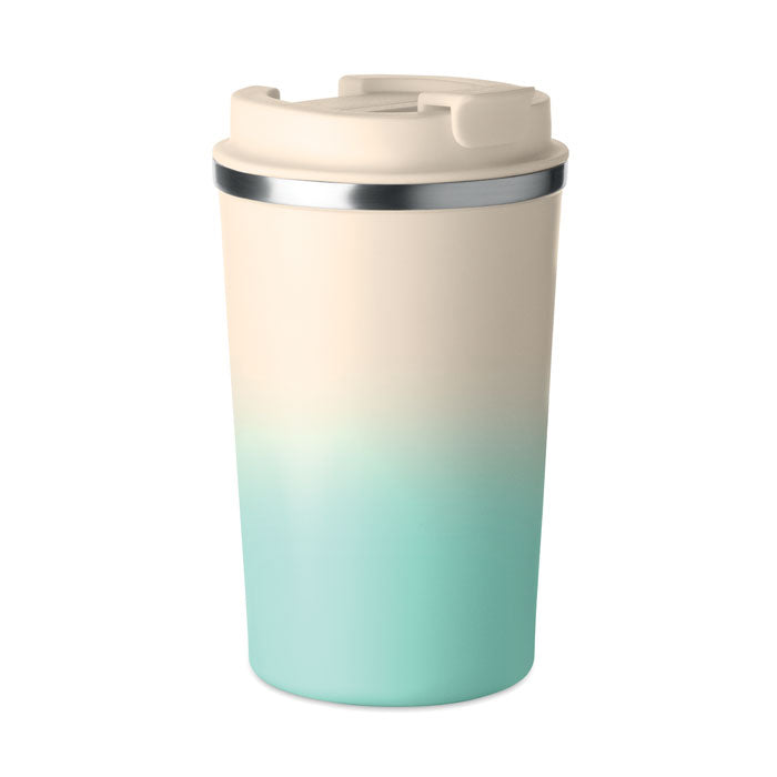 BRACE GRADIENT Doppelwandiger Becher 350 ml – Mintgrün