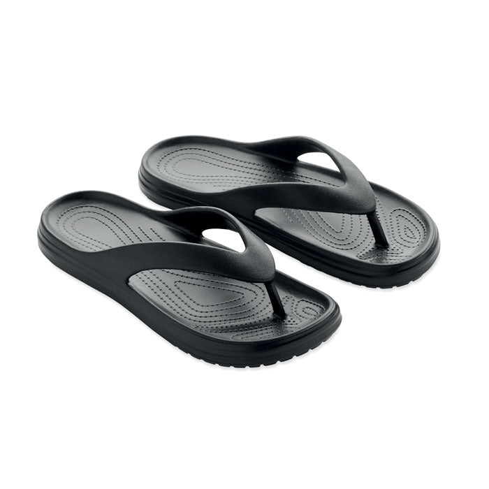 EVASLIP Zehensandalen Größe 38/39 – Schwarz