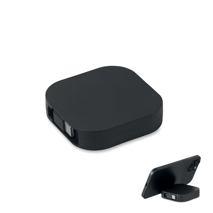 LINEA 100 Einziehbares Ladekabel 100W – Schwarz