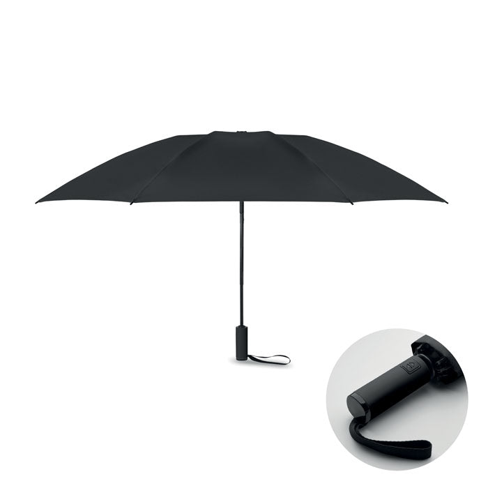 AGUMBE 23" Regenschirm – Schwarz