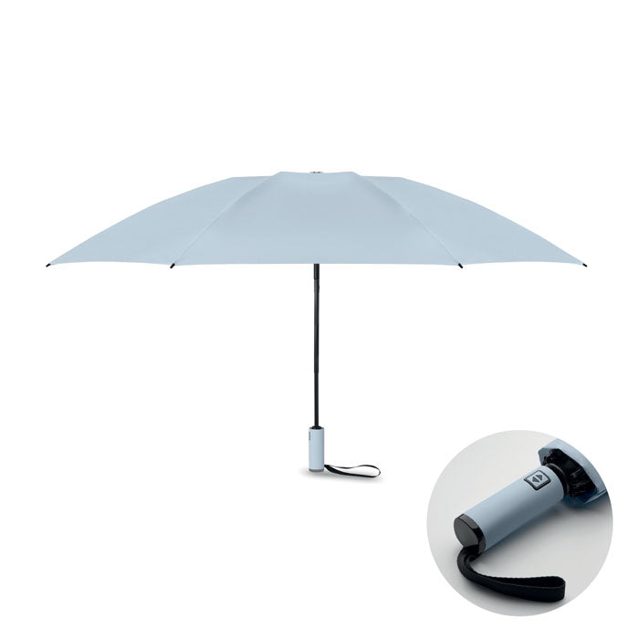 AGUMBE 23" Regenschirm – Babyblau