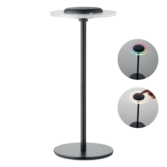 LOUNGE USB-Tischlampe Eisen – Schwarz