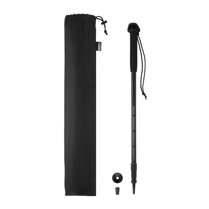 NOLE ONE Teleskop-Wanderstock – Schwarz