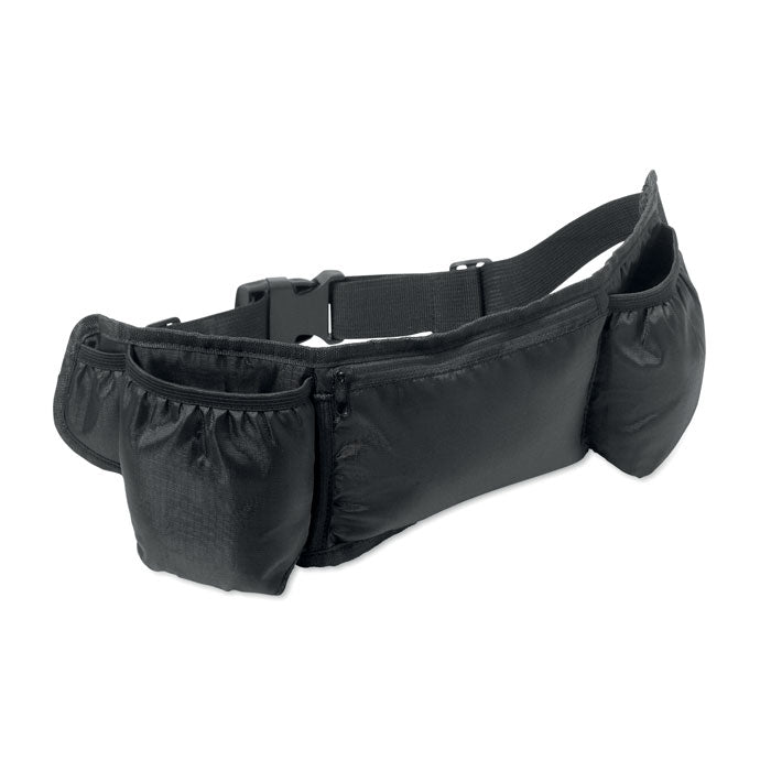 STEADY Sport-Gürteltasche 420D RPET – Schwarz