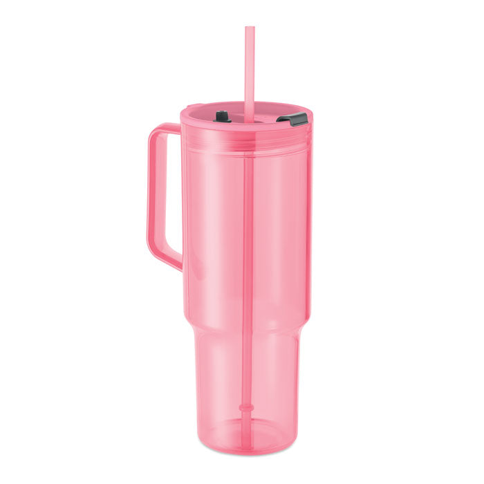 MUGORA Trinkbecher RPET 1200ml – Transparent Pink