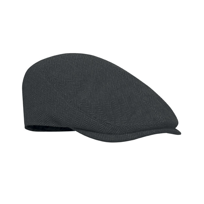 BLIND PEAK Newsboy-Kappe 335 g/m² – Schwarz