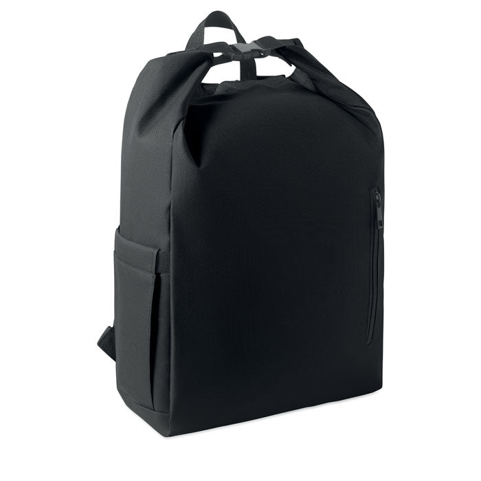 UNITON 15'' Rolltop-Laptop-Rucksack – Schwarz