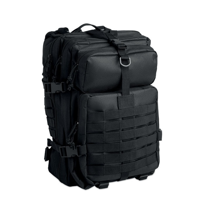 CARRYCONFI Outdoor-Rucksack 600D RPET – Schwarz