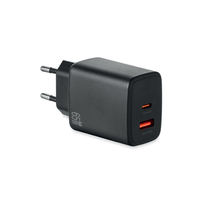 EXTEN EU-2 poliger-Adapter/Ladegerät – Schwarz