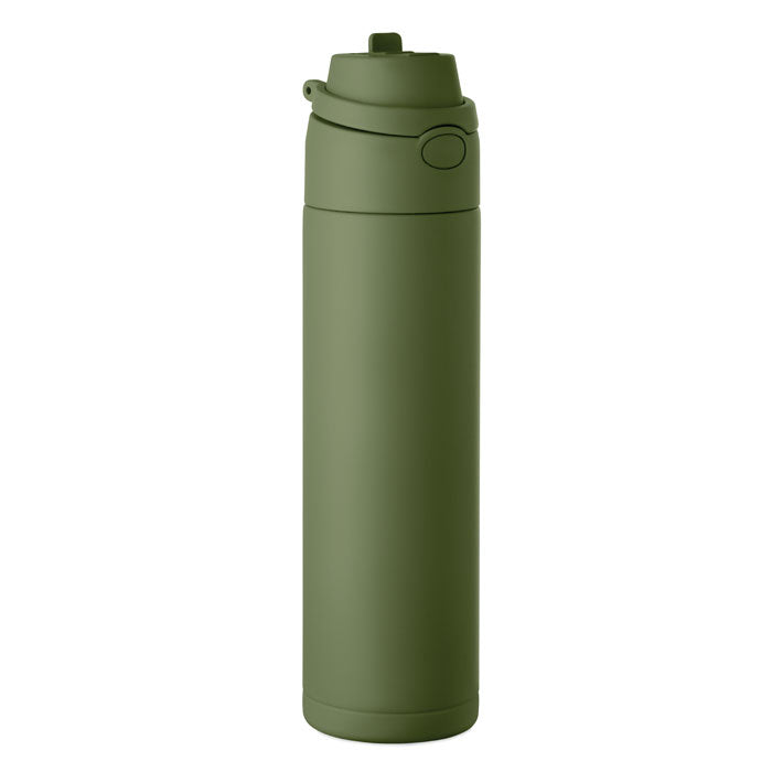 TOIEN ONE Einwandige Trinkflasche 650 ml – Dunkelgrün