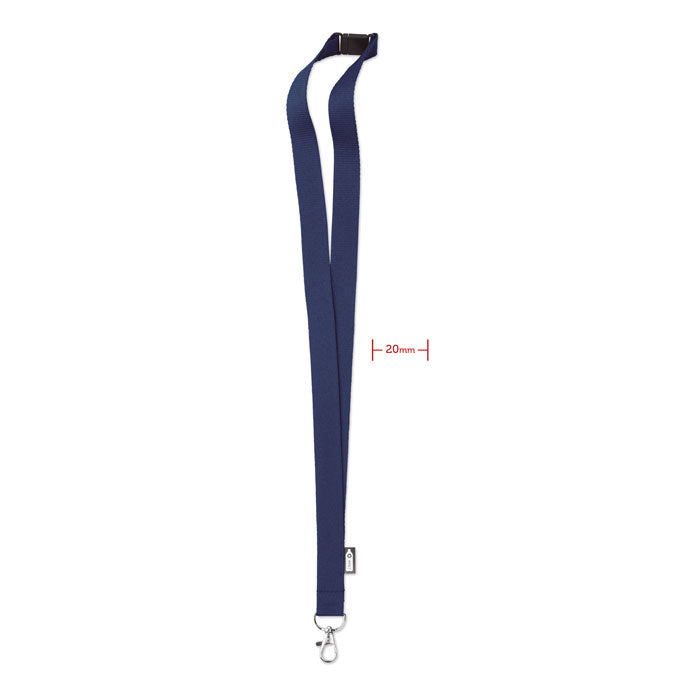 LANY RPET Lanyard RPET 20mm – Blau