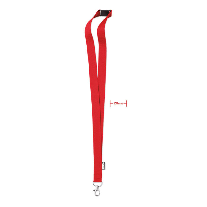 LANY RPET Lanyard RPET 20mm – Rot