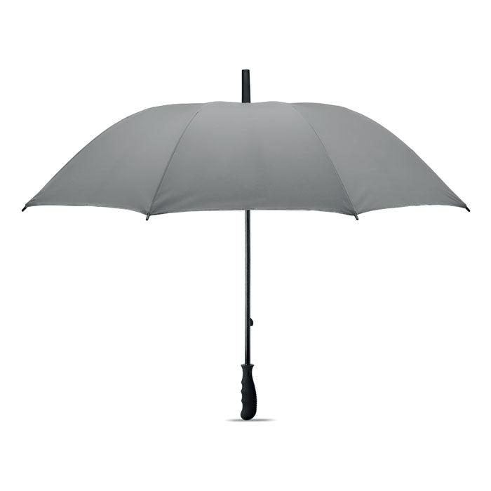 VISIBRELLA Reflektierender Regenschirm – Mattsilber