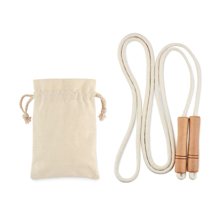 JUMP Springseil aus Baumwolle – Beige