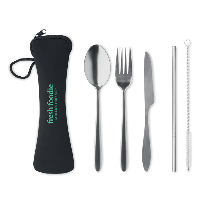 5 SERVICE Besteck-Set Edelstahl