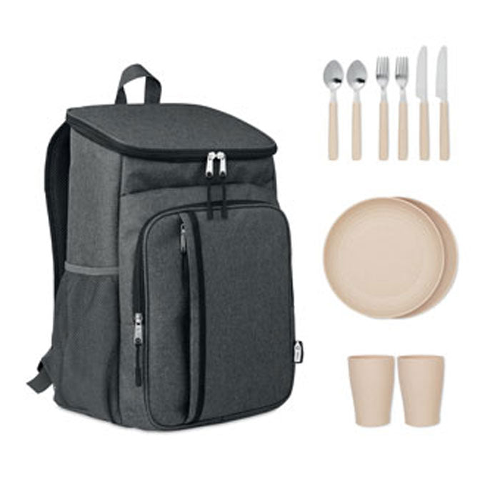 MONTECOOL Picknickrucksack 600D RPET – Schwarz
