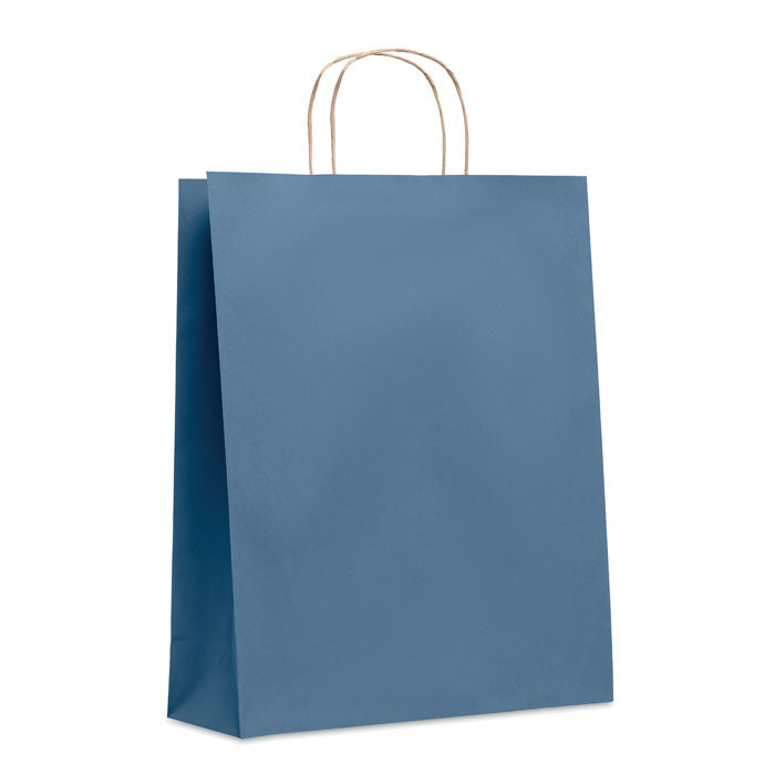 PAPER TONE L Papiertüte, groß 90 g/m² – Blau