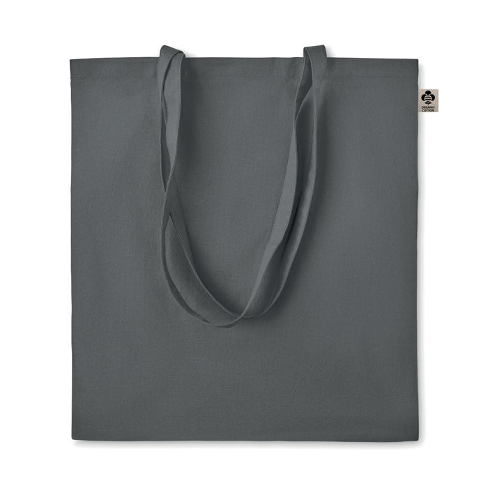 ZIMDE COLOUR Organic-Cotton Einkaufstasche – Steingrau